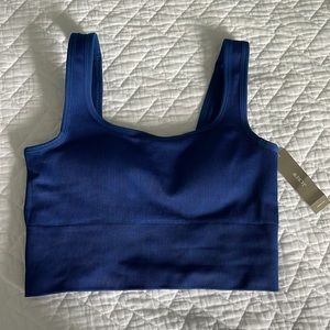 NWT JCrew XS Blue Active Bra Top